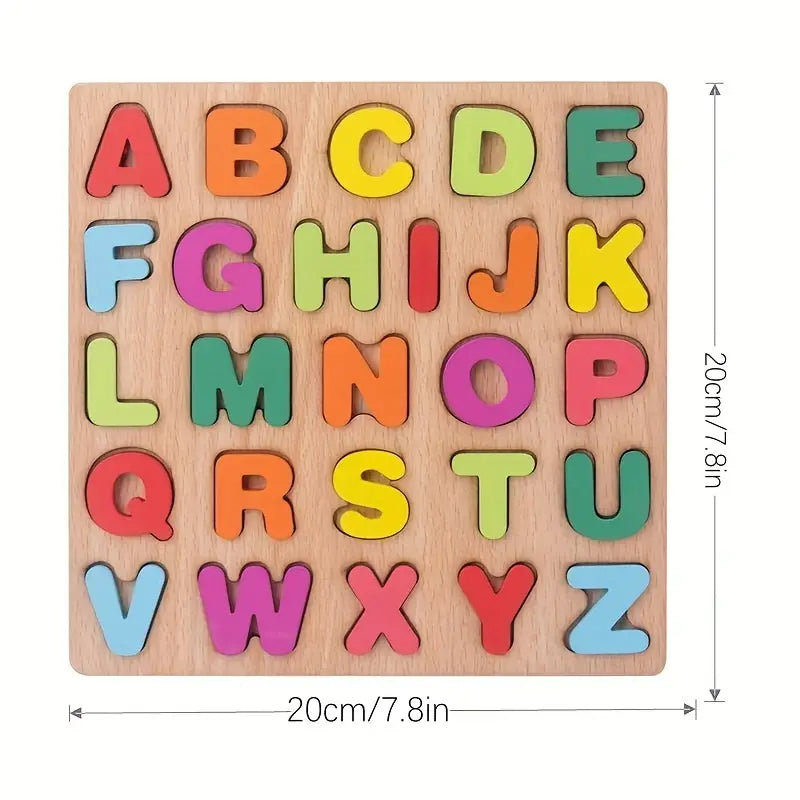 Educational Toy Alphabet Matching Wooden Puzzles