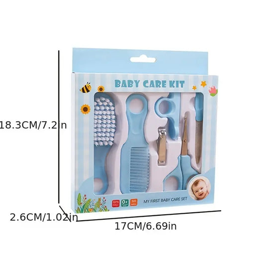 6 Pcs Newborn Baby Nail Hair Daily Care Kit Set