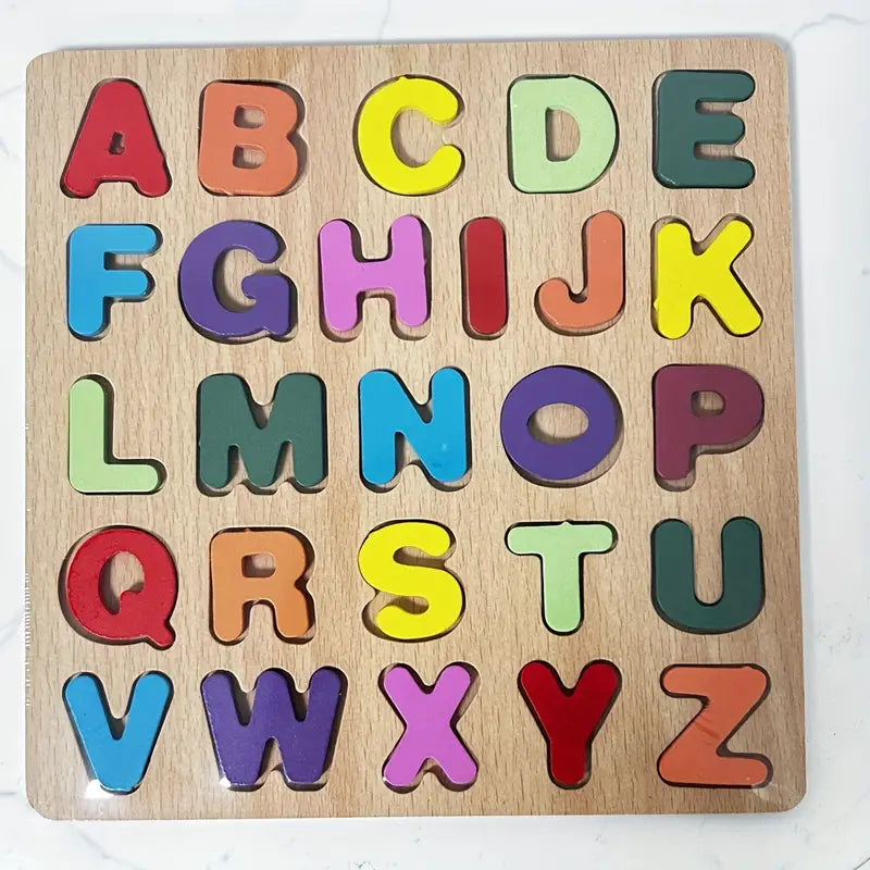 Educational Toy Alphabet Matching Wooden Puzzles