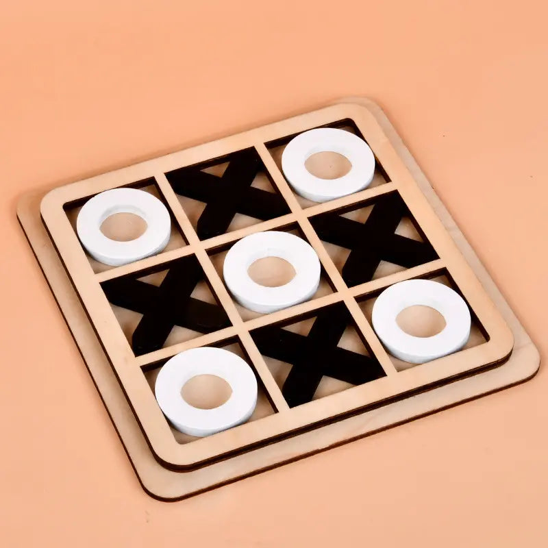 Wooden Tic-Tac-Toe Game