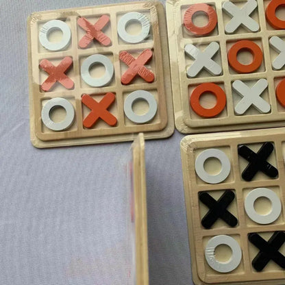 Wooden Tic-Tac-Toe Game