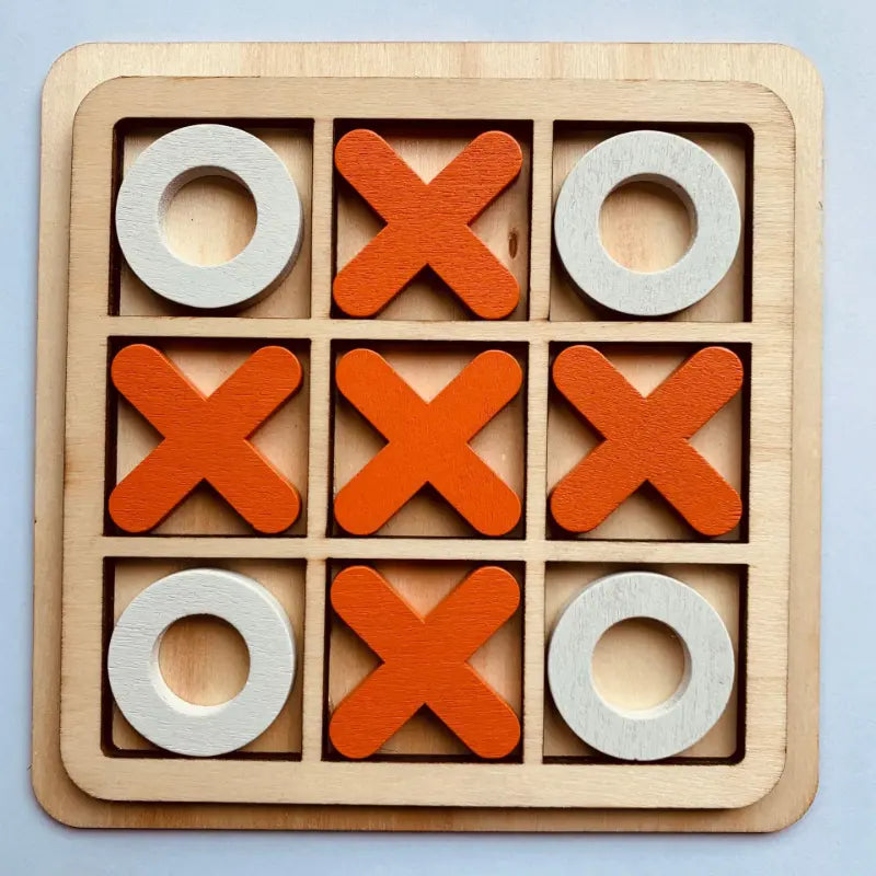 Wooden Tic-Tac-Toe Game