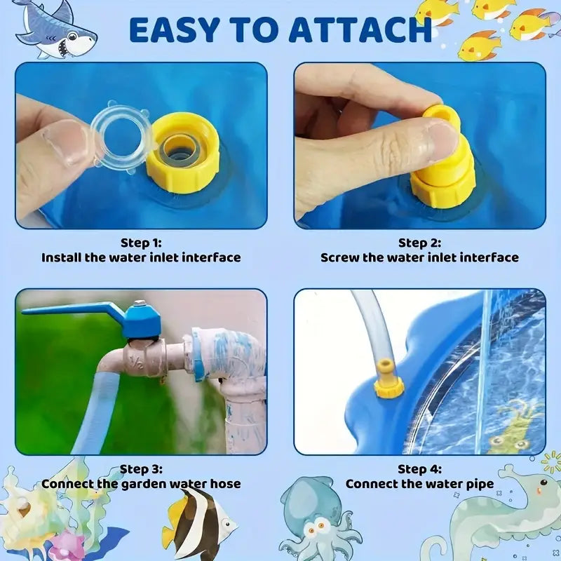 Kids Outdoor Water Spray Mat