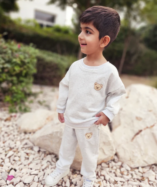 Snug Bear Embroidery Baby Tracksuit