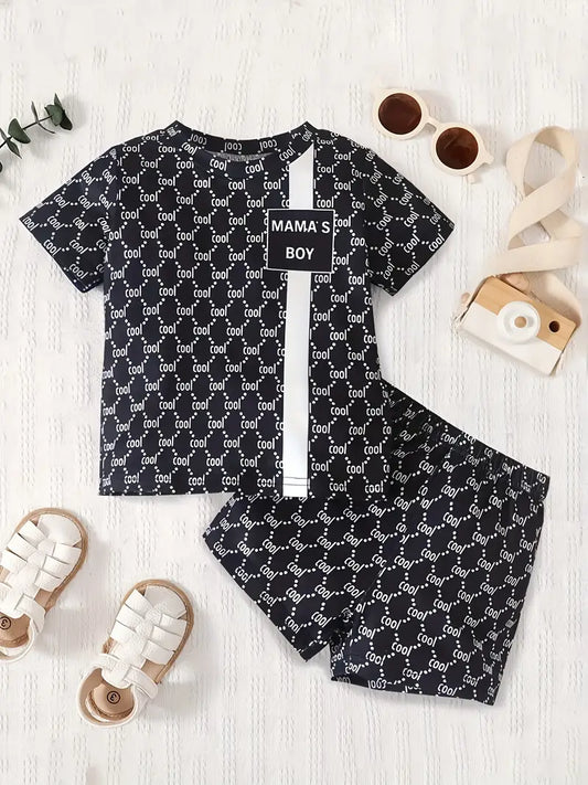 MAMA'S BOY 2-Piece Summer Outfit Set Cool Comfort for Your Little Trendsetter