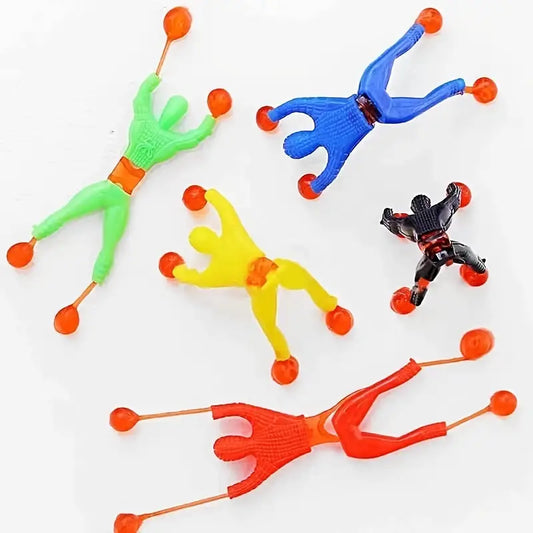 10pcs Stress-Relieving Wall Climbing Toys